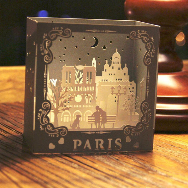 3D Pop Up Paris Sculpture Box Greeting Card