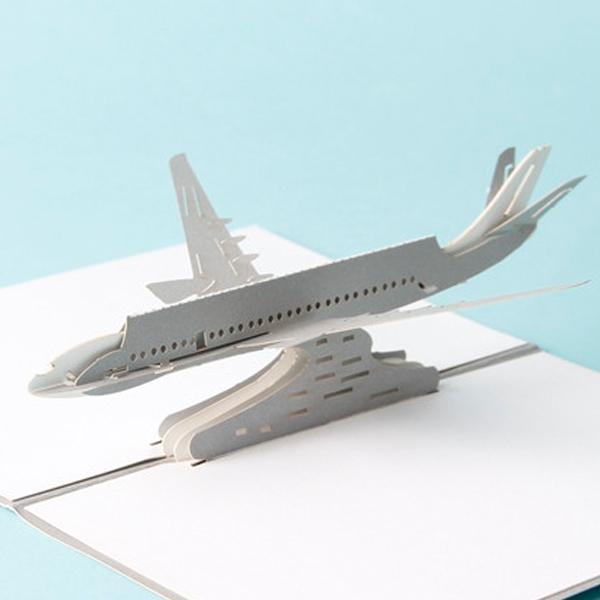The Airplane 3D Pop up Greeting Card