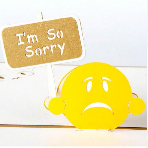 I am Sorry 3D Pop up Creative Greeting Card