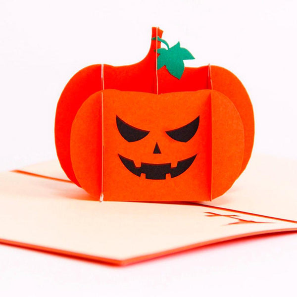 Pumpkin Lamp 3D Pop up Greeting Card