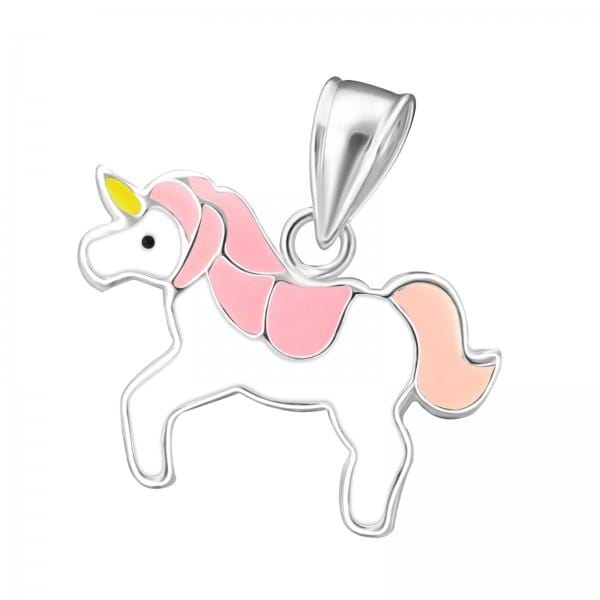 Kids Silver Unicorn Pendant