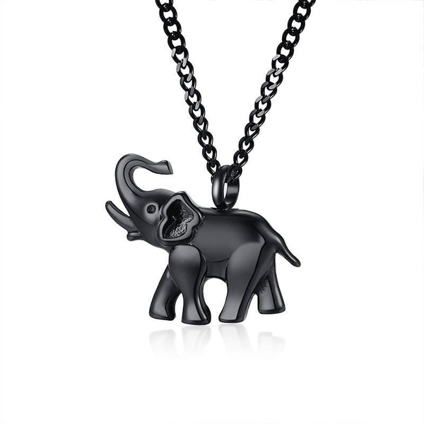 Stainless Steel Elephant Urn Necklace