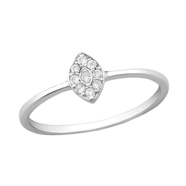 Silver Marquise Cubic Zirconia Ring