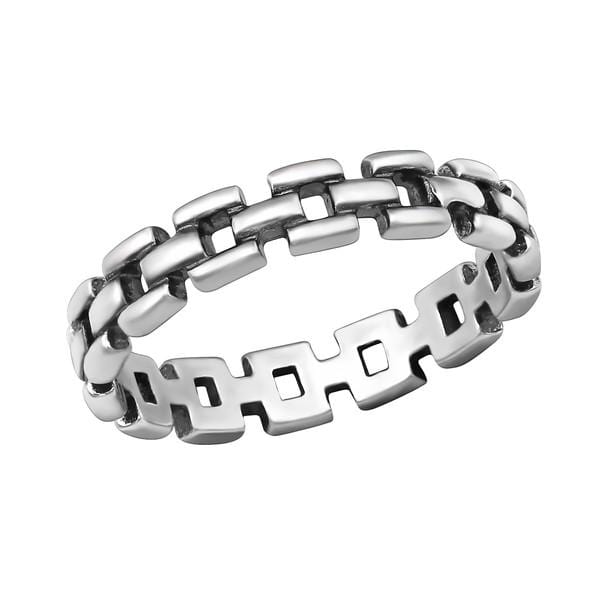 Sterling  Silver Chain Ring