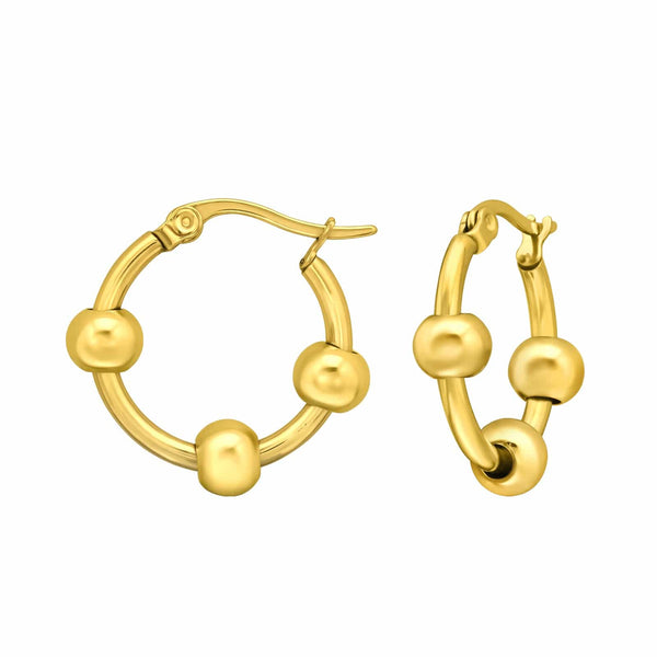 20mm Gold Steel Hoop earrings