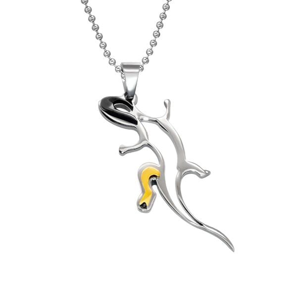 Surgical Steel Pendant Lizard Necklace