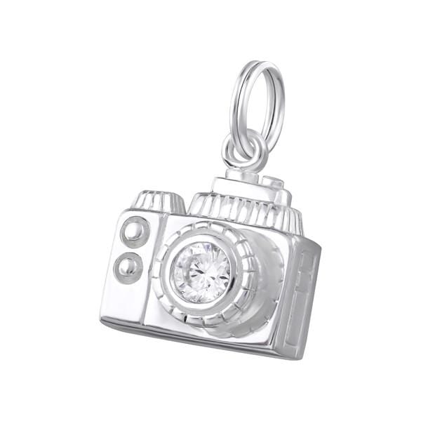 Silver Camera Charm