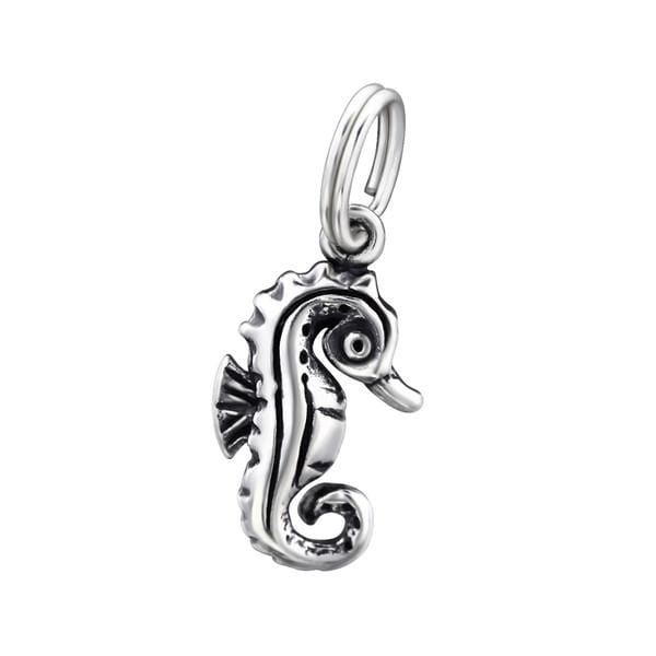 Silver Seahorse Charm
