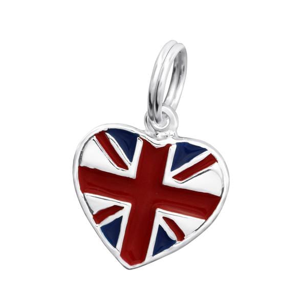 Silver UK Flag Charm