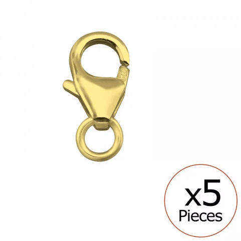 5 PCs Lobster Clasp Gold Finding