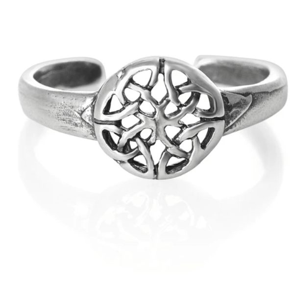 Silver Flower Toe Ring