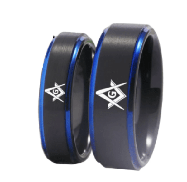 Masonic Wedding Engagement Ring for Couple