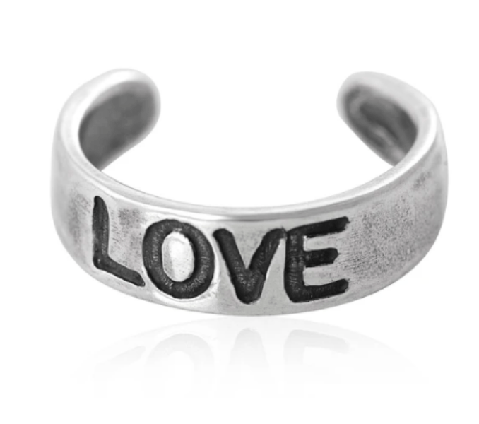 Sterling  Silver Love Toe Ring