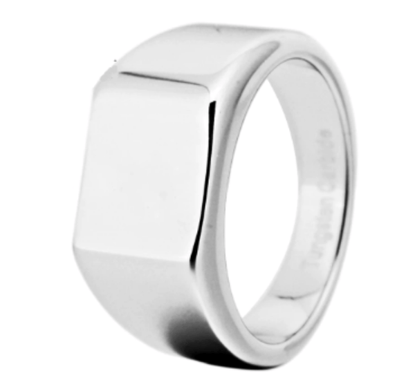 Silver Tungsten Wedding Engagement Ring for Men