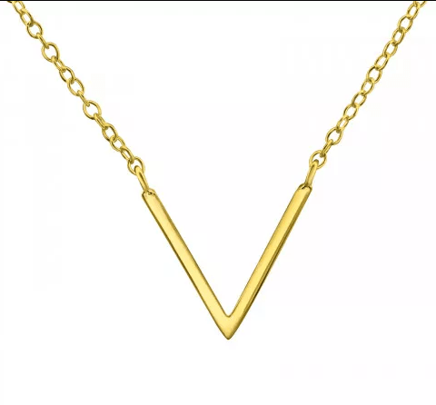Gold Chevron Necklace