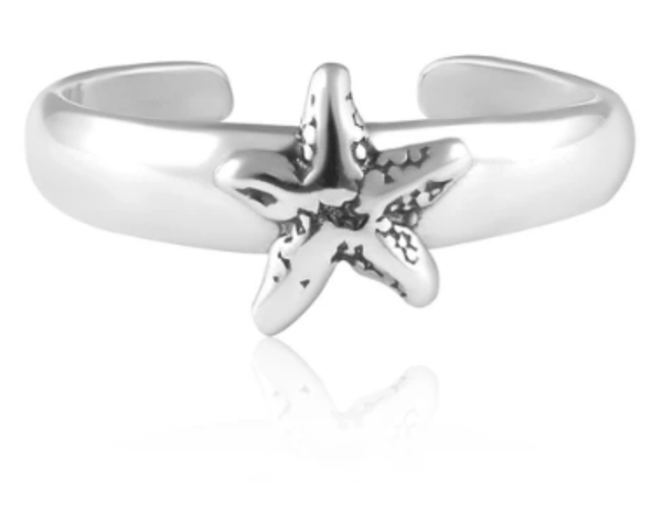 Sterling Silver Starfish Toe Ring