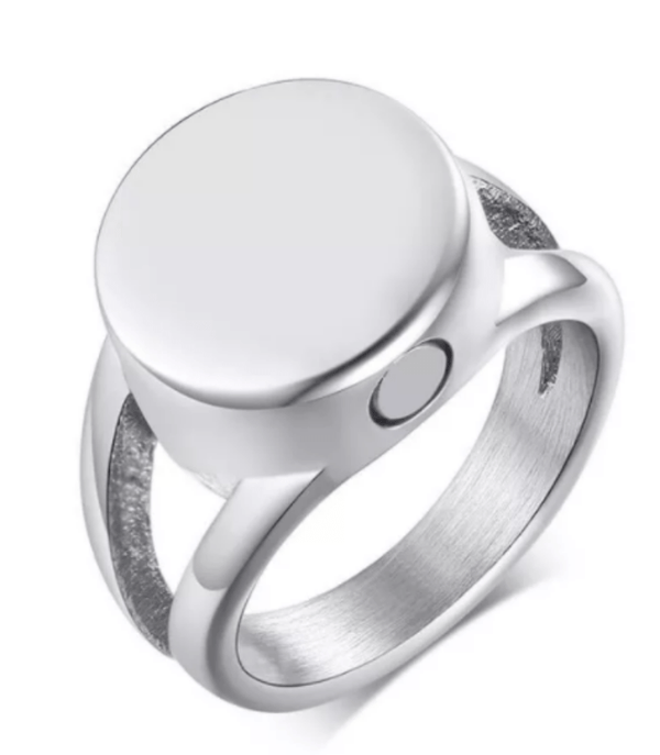 Stainless Steel Memorial Urn Ring