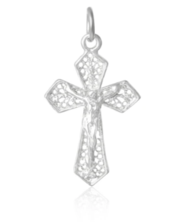 Sterling Silver Jesus Crucifix Charm