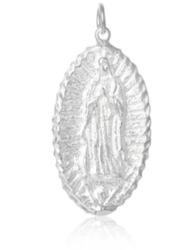 Sterling Silver Virgin Mary Charm