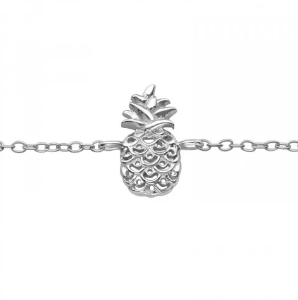 Silver Pineapple Bracelet