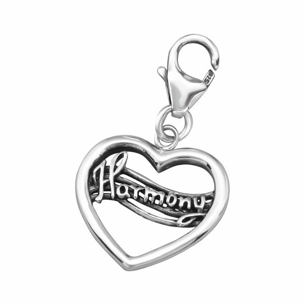 Sterling Silver Harmony Clip on Charm