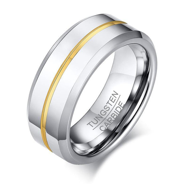 Gold Tungsten Ring