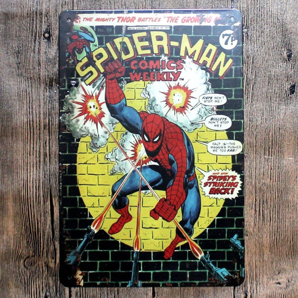 Spiderman Metal Tin SignPoster