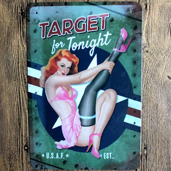 Target for Tonight Metal Tin Sign Poster