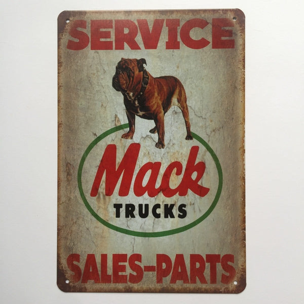Vintage mack Truck Signs Tin Poster