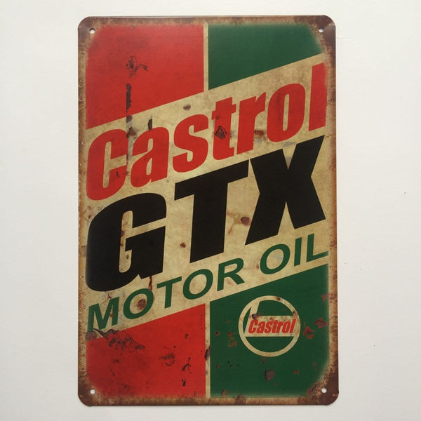 Castrol Motor Oil Metal Poster