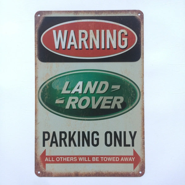 Land Rover Parking Metal  Poster