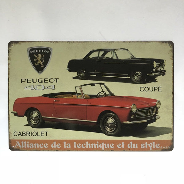 Peugeot vintage Metal Poster