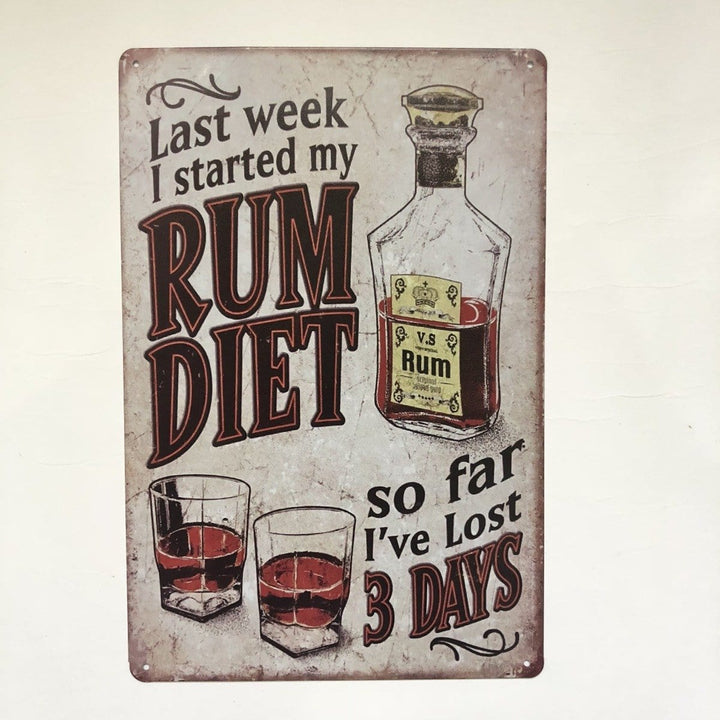 Last week I started my rum diet , so far last 3 days
