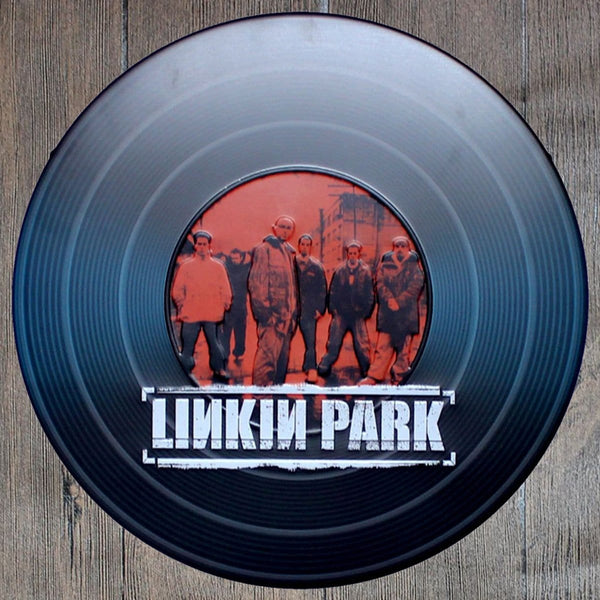 Linkin Park Round Embossed Metal Tin Sign Poster
