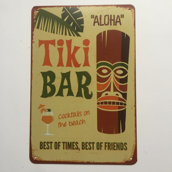 TIki Bar Metal Poster