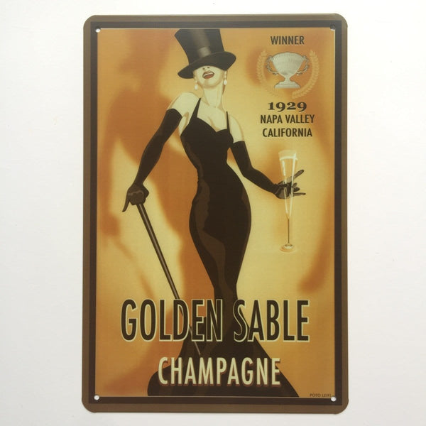 Golden Sable Champagne Poster