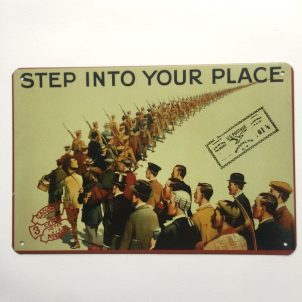 Step Into Your Place Metal Poster