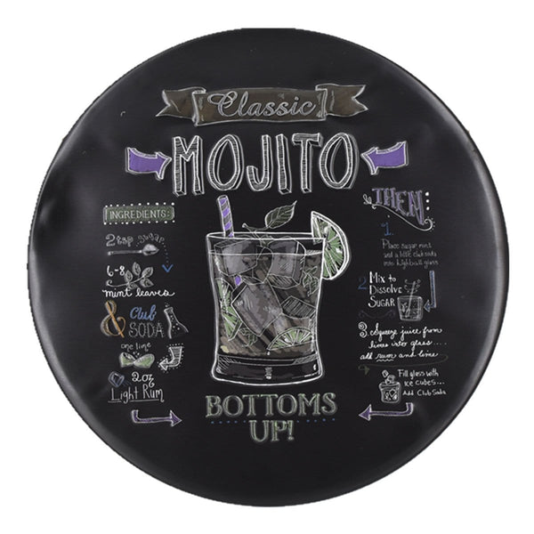 Classic Mojito Round Embossed Metal Tin Sign Poster