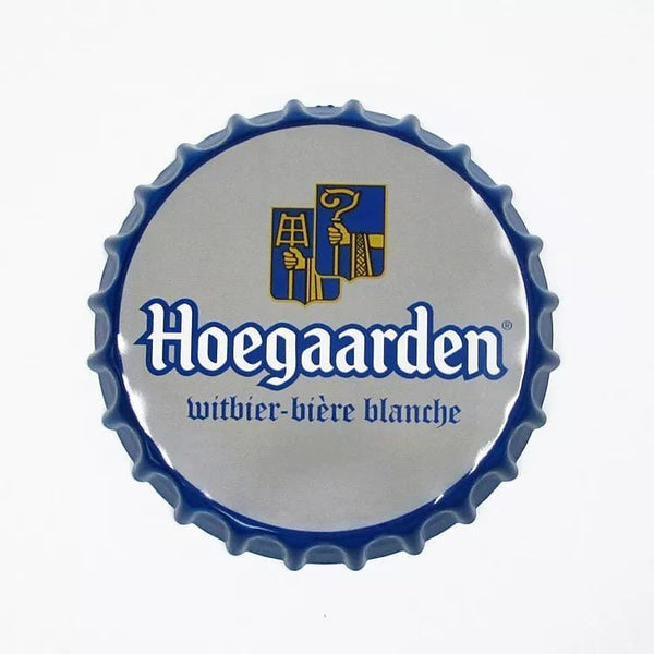Hoegarden Beer Cap Metal Tin Sign Poster
