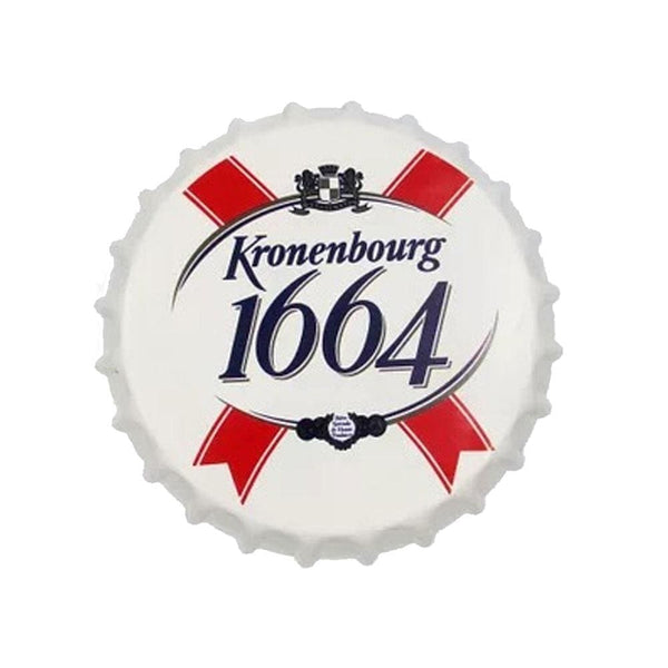 Kronenburg 1664 Beer Cap Metal Tin Sign Poster