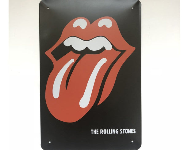 The Rolling Stones - Big Red Tongue Metal Tin Sign Poster