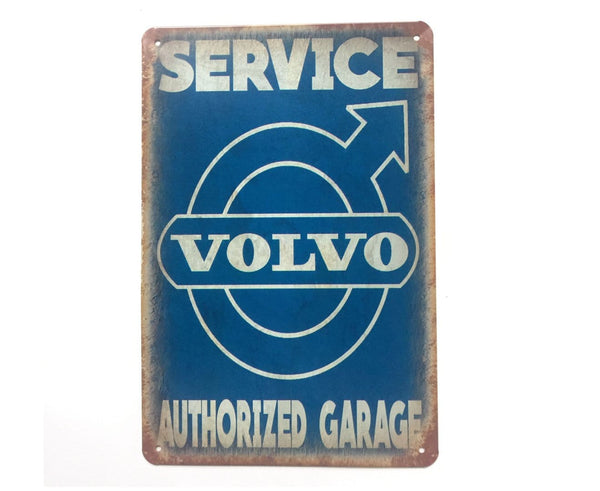 Volvo Service Metal Tin Sign Poster