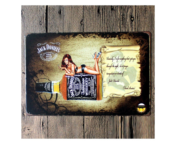 Jack Daniels Whiskey  Metal Poster