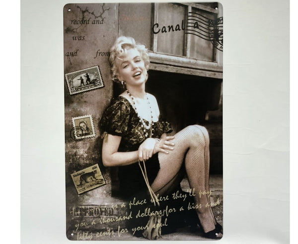 Marilyn Monroe Vintage Metal Painting Poster