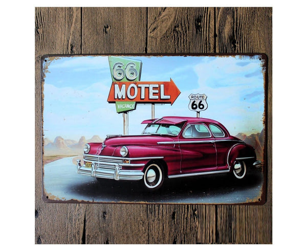 Motel On Route 66 Metal poster