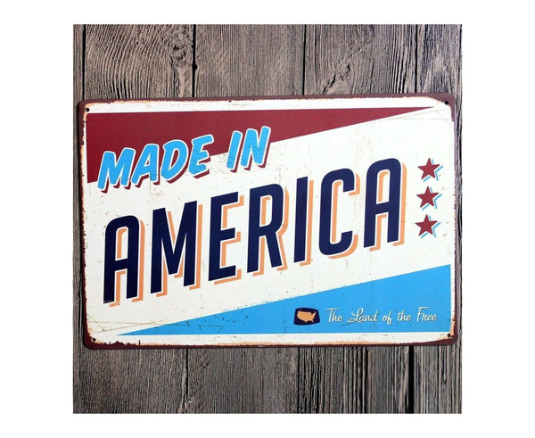 Made in America Metal Tin Poster