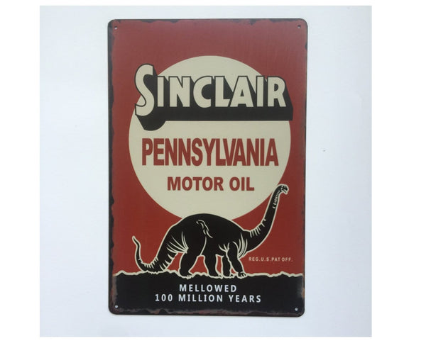 Sinclair Motar Oil Metal Tin Sign Poster