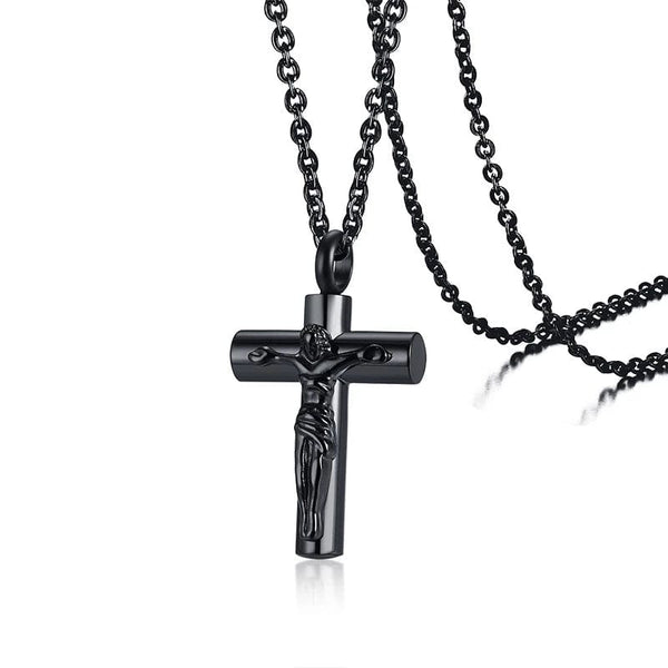 Jesus Cross Cremation Urn Necklaces for Women