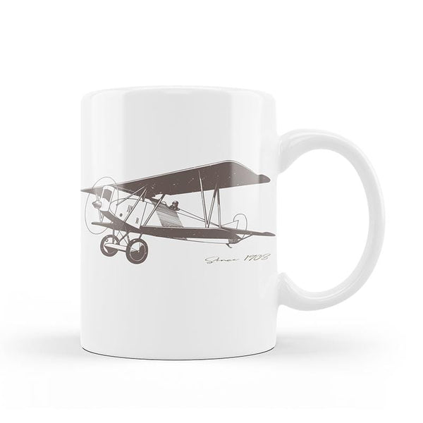 Retro Airplane Ceramic Mug