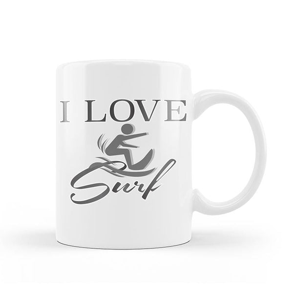 I love Surf Coffe Mug